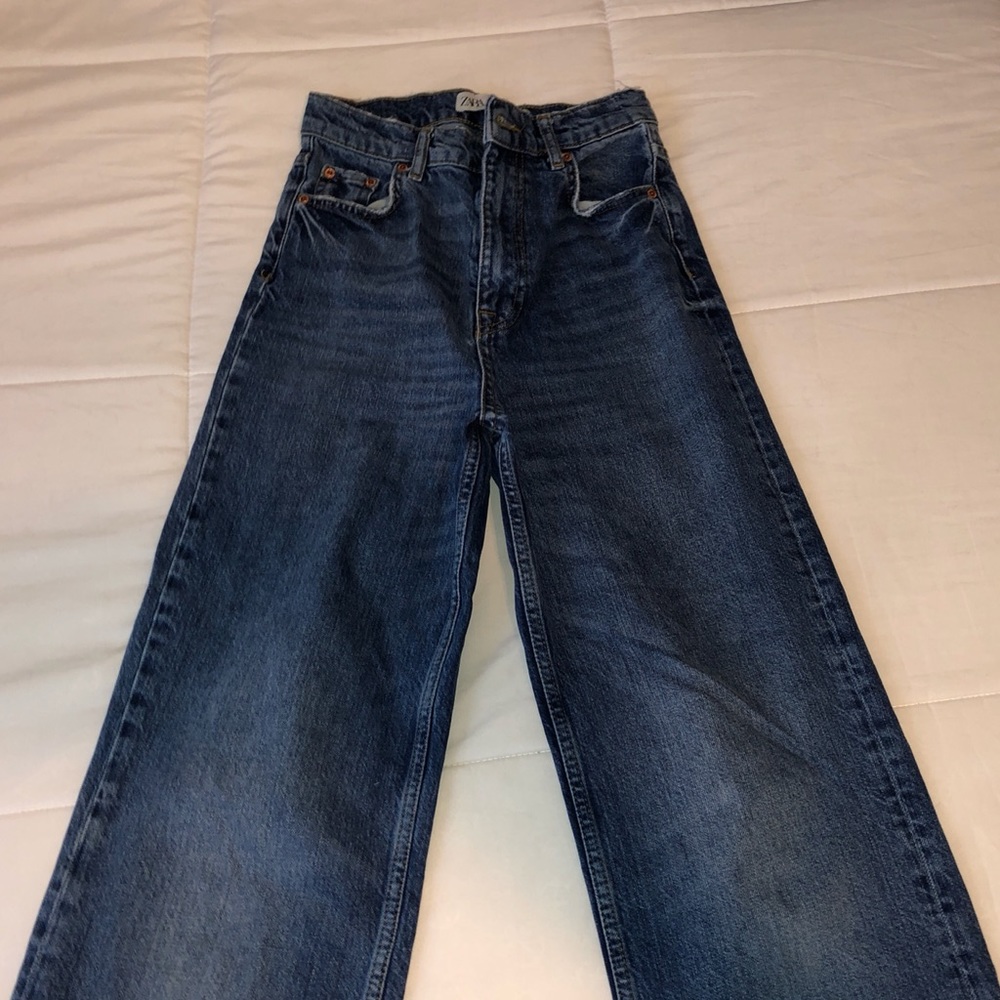 Zara Baggy Flare Jeans